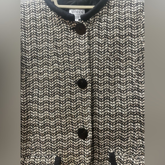 ARMANI Collezioni Blazer tweed silk lined Excellent Size 6 Stunning Made Italy - Picture 5 of 12